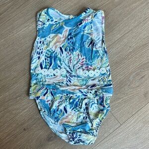 Cartwheels by Charlie Paige Colorful Baby Tank and short set